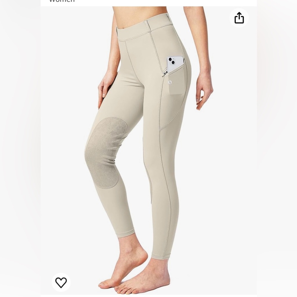 SANTINY Women's Horse Riding Pants with Zipper Pocket - never worn